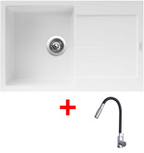 Sinks ULTIMA 790 Milk + ELASTA S nerez/černá 